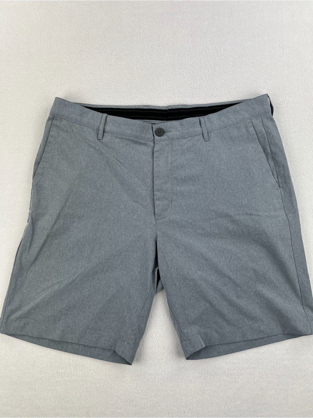 Tommmy Bahama Mens On The Par Heather Gray Chino Golf Shorts 9” Inseam Size 38